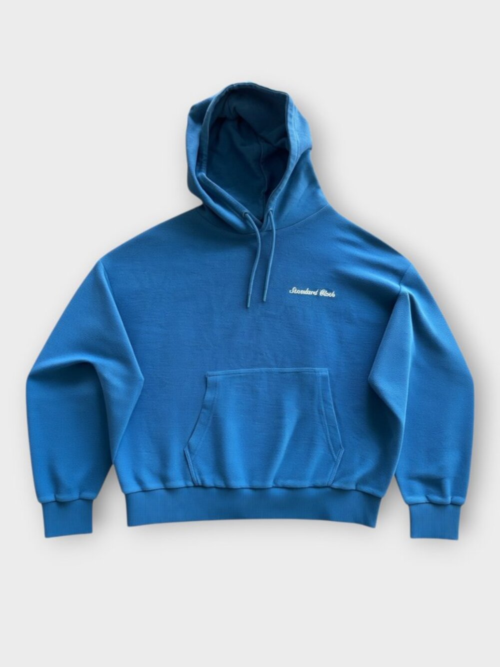 Standard Cloth Blue Hoodie Cotton - small